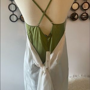 **NWT** Rozae Nichols Orchid Maxi Halter Dress